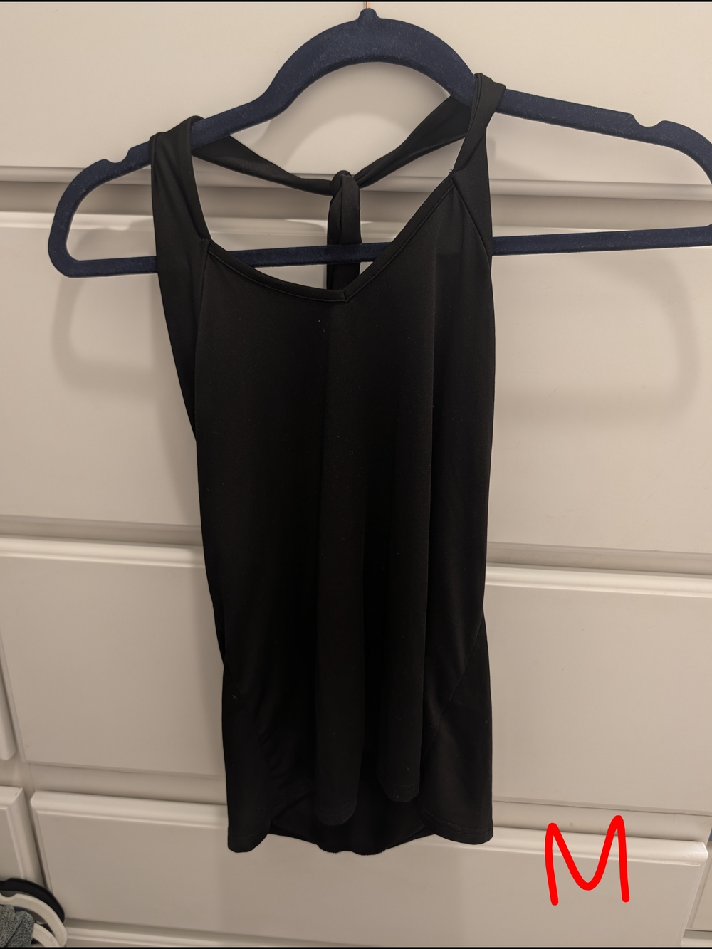 SHEIN Black Twist-Back Tank Top